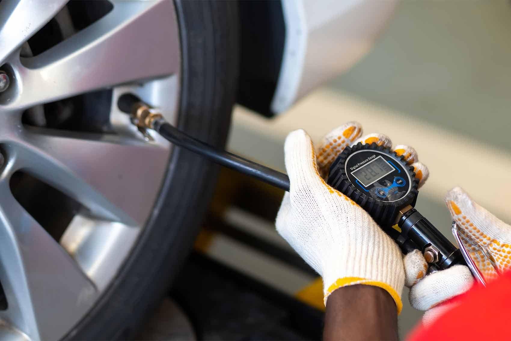 Tire Pressure Check & Inflation by Maestro Flat Fix